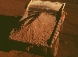 Truck with load of Ore